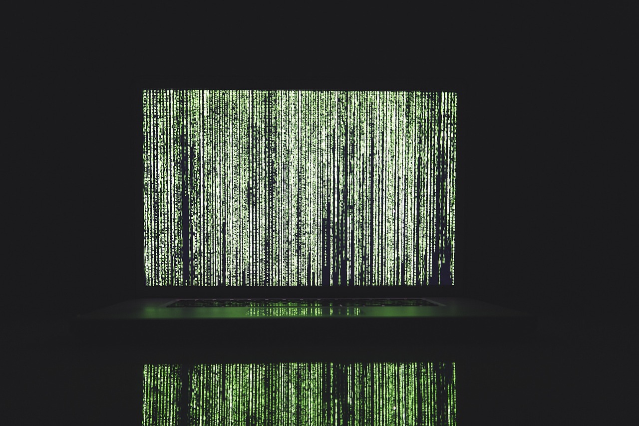 Website code on a screen